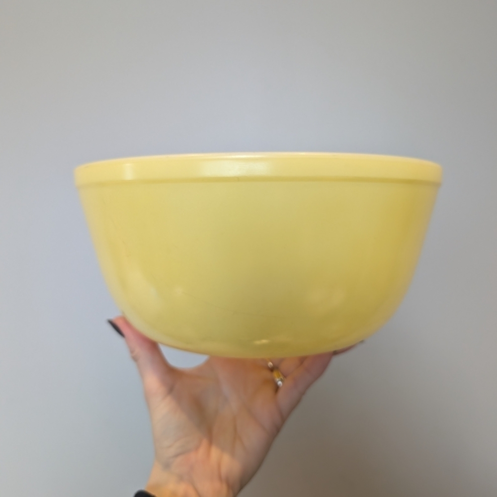 Vintage Yellow Mixing Bowl